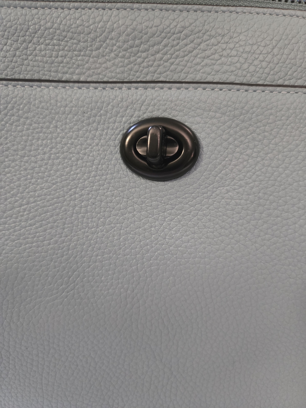 Coach Pebble Leather Crossbody Bag in Light Blue - Picture 8 of 9
